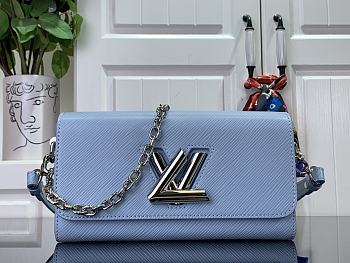 Louis Vuitton Twist West blue epi leather bag