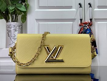 Louis Vuitton Twist West yellow epi leather bag
