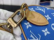 Louis Vuitton speedy P9 blue leather bandouliere 25 bag - 6