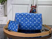 Louis Vuitton speedy P9 blue leather bandouliere 25 bag - 5