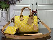 Louis Vuitton speedy P9 yellow leather bandouliere 25 bag - 1