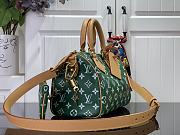 Louis Vuitton speedy P9 green leather bandouliere 25 bag - 6