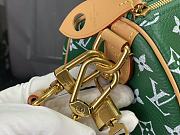 Louis Vuitton speedy P9 green leather bandouliere 25 bag - 4