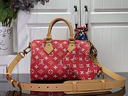 Louis Vuitton speedy P9 red leather bandouliere 25 bag - 6