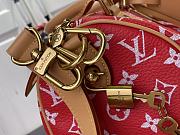 Louis Vuitton speedy P9 red leather bandouliere 25 bag - 4