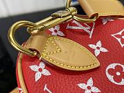 Louis Vuitton speedy P9 red leather bandouliere 25 bag - 2