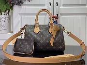 Louis Vuitton new speedy P9 blue leather bandouliere 25 bag - 5