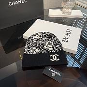 Chanel flower hat ( white/ black) - 5