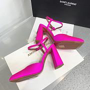 Amina Muaddi Charlotte 95 pink heels - 5