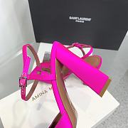 Amina Muaddi Charlotte 95 pink heels - 4