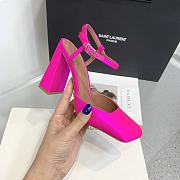 Amina Muaddi Charlotte 95 pink heels - 3