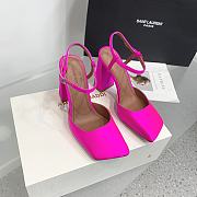 Amina Muaddi Charlotte 95 pink heels - 2