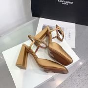 Amina Muaddi Charlotte 95 yellow heels - 5