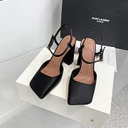 Amina Muaddi Charlotte 95 black heels - 1