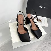 Amina Muaddi Charlotte 95 black heels - 6