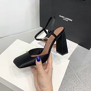 Amina Muaddi Charlotte 95 black heels - 5