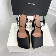 Amina Muaddi Charlotte 95 black heels - 4