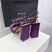 Amina Muaddi Charlotte 95 purple heels - 5