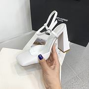 Amina Muaddi Charlotte 95 white heels - 6