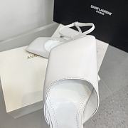Amina Muaddi Charlotte 95 white heels - 4