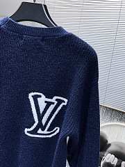 Louis Vuitton LV logo sweater ( blue/ gray) - 2