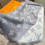 Louis Vuitton Monogram Wool Gray Scarf - 3