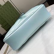 Gucci marmont green iridescent shoulder bag - 6