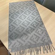 Fendi FF gray scarf - 4