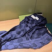 Gucci GG blue scarf - 5