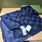 Gucci GG blue scarf - 3