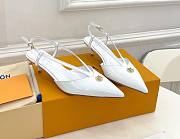 Louis Vuitton lv slingback white heels - 1