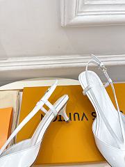 Louis Vuitton lv slingback white heels - 6