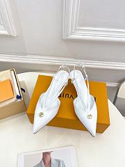 Louis Vuitton lv slingback white heels - 2