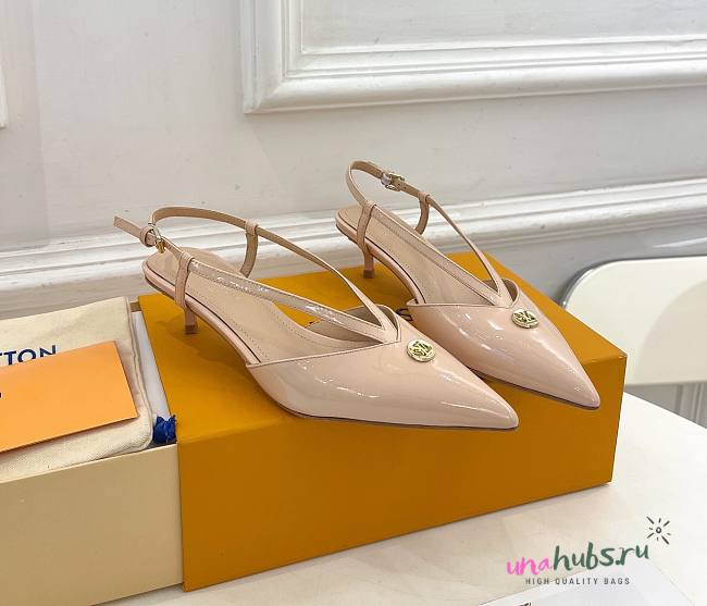 Louis Vuitton lv slingback beige heels - 1