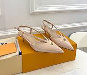 Louis Vuitton lv slingback beige heels - 1