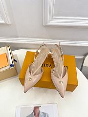 Louis Vuitton lv slingback beige heels - 6