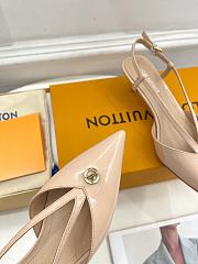 Louis Vuitton lv slingback beige heels - 4