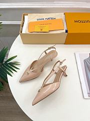 Louis Vuitton lv slingback beige heels - 3