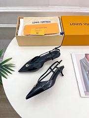 Louis Vuitton lv slingback black heels - 6
