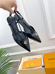 Louis Vuitton lv slingback black heels - 5