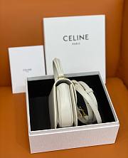 Celine Besace white leather chain bag - 6