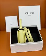 Celine Besace yellow leather chain bag - 2