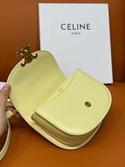 Celine Besace yellow leather chain bag - 6