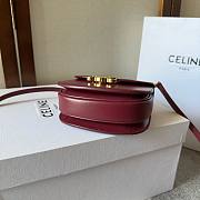 Celine Besace red leather chain bag - 6