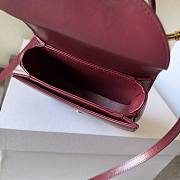 Celine Besace red leather chain bag - 2