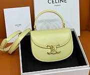 Celine Besace yellow leather chain bag - 1