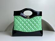 Chanel 23A patent green leather 31 bag - 1