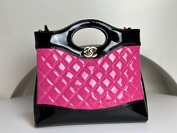 Chanel 23A patent pink leather 31 bag