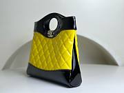 Chanel 23A patent yellow leather 31 bag - 5