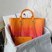 Chanel orange A66941 large shopping bag - 6